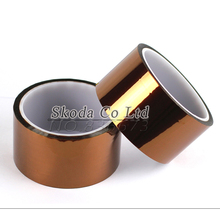 Free shipping 2pcs/lot 50mm width 33m length Heat resistance Polyimide Tape Suitable for PCB SMT BGA solder protection 2024 - buy cheap