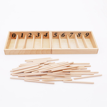 Montessori Math Toys Wood Mathematics Montessori Materials Educational Wooden Spindle Box Early Learning Training Toy 2024 - buy cheap