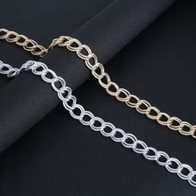 Fashion 19x17mm Antique Silver Gold Plated Jewelry Metal Link Chain Aluminum Chain For DIY Making Bracelet Necklace Finding 2024 - buy cheap