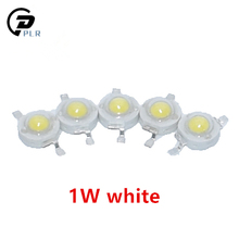 Contas de lâmpada de led de alta potência, 100 pçs, 1w, branco puro/branco quente, 300ma, 3.2-3.4v, 100-120lm, chip 30mil