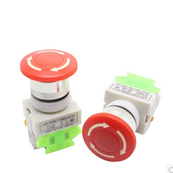 10Pcs AC 660V 10A 40mm Red Sign Emergency Stop Switch Push Button Mushroom PushButton  LAY37-11ZS  Y090 2022 - купить недорого