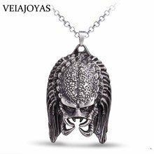 Hot Movie AVP Series Jewelry Punk Necklace Warrior Alien Predator Mask Metal Pendant Necklace for Fans Gifts Cosplay Accessories 2024 - buy cheap