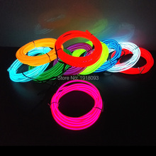 10Color Available 5M 5.0mm 5V USB Powered Flexible EL Wire  Glowing LED Strip thread Neon Light For Garden House  Decor 2024 - buy cheap