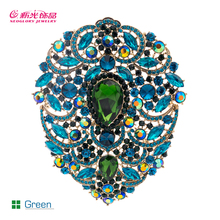 Fashion Huge Drop Brooches Rhinestone Crystal Flower Brooch Pin Costume Jewelry Vintage Style Jewelry Brand 4045 2024 - buy cheap