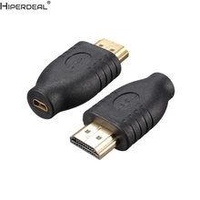 HIPERDEAL Standard HDMI-compatible Male Type A to Micro HDMI-compatible Type D Female Socket Adapter Converter Oct30 HW 2024 - buy cheap