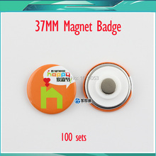 37 MM Powerful Magnetic Badge Blank Material Supplies Do Not Hurt Your Clothes Wholesale Price 100 Sets 2024 - buy cheap