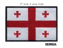 Нашивка с вышивкой «Джорджия» 3 дюйма, для мультяшных аппликаций, нашивки/100% вышивка/Красный Крест 2024 - купить недорого