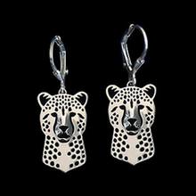 Lovers' Alloy Animal Shaped Earrings Women's Metal Cheetah Earrings 2024 - buy cheap