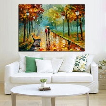 Handpainted Oil Painting on Canvas Beautiful Forest Scenery Wall Art Modern Abstract Art Oil Painting Scenery Art Home Decor 2024 - buy cheap