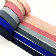 10Yard 3/4" 20mm Solid FOE Fold Over Elastic Band Hair Tie Headbands Dress Lace Trim DIY Sewing Accessories 2024 - compre barato