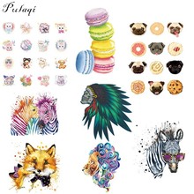 Pulaqi Cute Cartoon Heat Transfer Vinyl Iron On Patches Clothes Stickers For Clothes Sweater DIY Thermal Transfer Sticker A 2024 - buy cheap