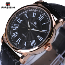 Forsining Men's Watch Top Brand Luxury Automatic Business Style Leather Strap Analog Dress Fashion Mechanical Wristwatch Men 2024 - buy cheap