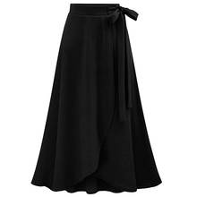 Summer Gothic Skirt Women Black Vintage Solid High Wais Long Skirt Women Sexy Harajuku Korean Maxi Skirts Womens Clothes 2019 2024 - buy cheap