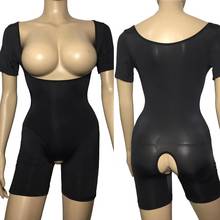Body entallado de manga corta para mujer, peleles sin entrepierna, Body abierto, lencería 2024 - compra barato