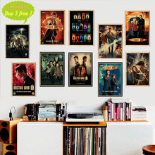 Cartel de Papel Kraft de película de Doctor Who, Decoración de casa de muebles con dibujo para pared 2024 - compra barato