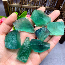 50g Tumbled Green Fluorite Stones Raw Natural Crystals Gemstone for Cabbing, Tumbling, Wire Wrapping, Wicca Reiki Healing 2024 - buy cheap