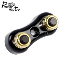 Old School Motorcycle Black Brass Dual Mini 1" Or 7/8" Handlebar Push Button Kit Handlebar Push Button Switch For Harley Bobber 2024 - buy cheap