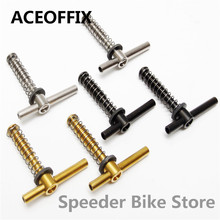 Aceoffix-par de dobradiças para bicicleta, 3 cores, 24g, 1 par, dobradiça ti, bmx, liberação rápida, 2019 2024 - compre barato