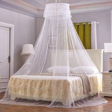 Universal White Lace Round Mosquito Net Tulle Curtain for Adult Kids Bed Hung Dome Nets Insecticide Treated Home Summer Supply 2024 - buy cheap