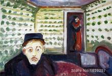 Pinturas da lona para A sala de estar O Ciúme II Edvard Munch pintados à Mão de Alta qualidade 2024 - compre barato