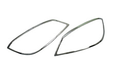 Capa de farol para mercedes-benz w204 c class, frete grátis, cromada, de plástico de alta qualidade 2024 - compre barato