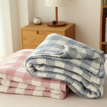 Plaid Cotton Towel Blanket Summer Thin Quilts Bedspread Plane Travel Air Conditioning Blankets Soft Throw Blankets on Sofa/Bed 2024 - buy cheap