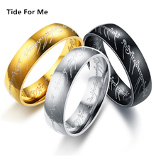 Простые Кольца для женщин и мужчин, модные обручальные кольца из нержавеющей стали золотого/серебряного цвета, ювелирные изделия для пары, оптовая продажа 2024 - купить недорого
