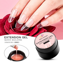 MEET ACROSS Quick Extension Gel Pink Nails Gel Polish Builder Nail Art Crystal Finger Extension Building UV Gel Varnish 2024 - buy cheap