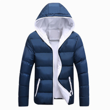 2019 nueva chaqueta de invierno con capucha para hombre Casual de algodón cálido abrigo Parka para hombre chaquetas y abrigos de marca Parkas para hombre ropa 2024 - compra barato