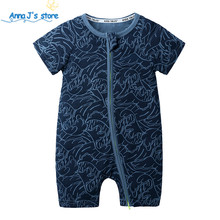 Newborn Baby Boys Girls Cartoon Clothing Summer Thin Short Sleeved Rompers Infant Animal Costumes Baby Boutique Clothes ppy460 2024 - buy cheap