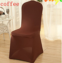 Free Shipping 100 Premium  coffee Spandex lycra spandex cover for chair 2024 - buy cheap