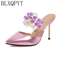 Blxqpyt sandálias femininas de salto alto, sexy, ponta fina 2019 cm, plataforma de casamento, sapatos de qualidade para mulheres 62 a 6 9.5 2024 - compre barato