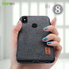 For Xiaomi Mi 8 Case Cover MOFi For Xiaomi Mi 8 SE Case Back Fabrics Xiaomi Mi 8 Explorer Case Soft Edge Full Cover Business 2024 - buy cheap