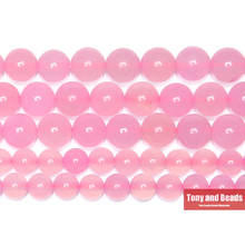 Contas de ágata rosa redondas com pedras preciosas, contas de fio solto de 15 "para escolha de tamanho 6 8 10mm para fazer jóias 2024 - compre barato