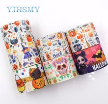 YJHSMY,G-18925-1165,38 mm 10 yards Halloween cartoon Ribbons Thermal transfer Printed grosgrain,Gift wrapping DIY materials 2024 - buy cheap