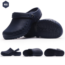 New Men's Chef Kitchen Working Slippers Garden Shoes Summer Breathable Beach Flat With Shoes Mules Clogs Men EVA 2019 2024 - buy cheap