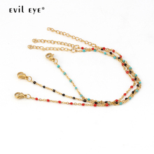 Evil Eye 1pcs Charm Bracelet Beads Female Gold Color Stainless Steel Chain 2019 Fashion Jewelry for Women EY6237 2024 - buy cheap
