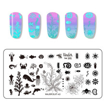New Fashion Nail Art Placa Imagem Carimbar Placas 1 PC Splice Kits de Flores Projeto Da Arte Do Prego Stamping Template Manicure Set 0416 #30 2024 - compre barato