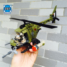621Pcs The Fighting Helicopter Set Genuine Military Series Building Blocks Bricks Funny Christmas Boy Girl Gift 2024 - buy cheap