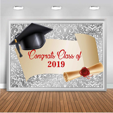 Newback Congrats Class of 2019 Backdrop for Photography Glitter Background for Prom Party Decoration Banner Graduation Props 2024 - buy cheap