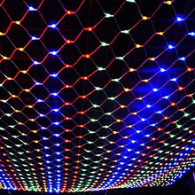 Luzes de led coloridas à prova d'água, rede de 2m x 3m, com 204 luzes para árvores de natal, festas, ambientes internos e externos 2024 - compre barato