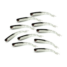 Hengjia iscas para pesca, iscas artificiais biônicas macias para pesca, cheiro de peixe, pesca no mar, 10cm, 4g, 10 peças 2024 - compre barato