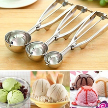 Stainless Steel Spring Handle Ice Cream Potato Cookie Watermelon Scoop Spoon 2024 - buy cheap