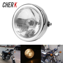 Cherk Universal Motorcycle Headlight 4300K For Harley Honda Yamaha Custom Suzuki GN 125 Motorbike Daytime Running Lights 2024 - buy cheap