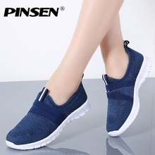 PINSEN 2022 Autumn Sneakers Women Breathable Mesh Shoes Woman Ballet Slip On Flats Loafers Ladies Shoes Creepers tenis feminino 2024 - buy cheap