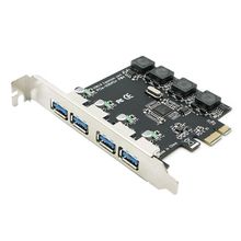 Conversor pci express 4 usb 3.0, placa pci-e para externo de 4 portas usb3.0 nec 2024 - compre barato