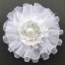 white lace flower 2pcs girls Elegant Geometric Pearl Russian student opening gift Korean Style Hair Accessories Hair Headwear 2024 - buy cheap