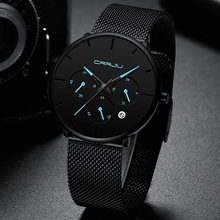 Черные кварцевые часы мужские часы лучший бренд класса люкс из нержавеющей стали новые мужские наручные часы для мужчин часы наручные часы Relogio Masculino 2024 - купить недорого