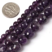 Gem-inside 6-18mm Natural Faceted Purple Amethysts Beads For Jewelry Making Beads 15'' DIY Beads Bracelet Necklace Gift 2024 - buy cheap