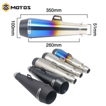 ZS MOTOS Universal Motorcycle Muffler Silencer M4 Exhaust pipe CBR125 CB400 CBR600 CB750 Z250 TMAX530 Modified GP Escape Muffler 2024 - buy cheap